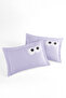 Oxf. Funny Lilac Set of 2 Pillowcases
