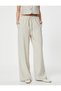 Palazzo Trousers with Elastic Waist and Comfortable Fit - 3
