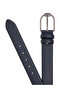 Navy Blue 100% Leather Denim Belt 50305133-Vr033
