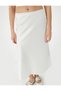 Midi Satin Skirt Normal Waist - 5