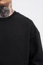Erkek Basic Diagonal Siyah Sweatshirt - 2