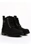 Alanza Black Nubuck Men's Genuine Leather Boots - 2
