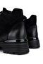 Women's Genuine Leather Black Nubuck Casual Boots - 4