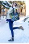Women's Vegan Leather Multi-Colored Long Boots - Les Peintres Design - 4