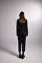 Padded Belt Detailed Gabardine Solano Jumpsuit Black - 5