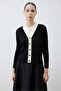 Black Line 2 Color Knitwear Cardigan