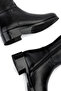Women's Genuine Leather Black Floater Casual Boots - 5