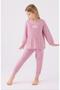 Us Polo Girls' Long Sleeve Pajama Set Us1987 Lilac - 3