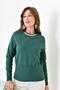 Women's Chain Detailed Sweater Emerald 20823 - 2