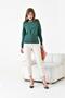 Women's Chain Detailed Sweater Emerald 20823 - 6