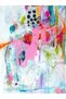 Özge Collection Oil Paint Look Multicolor Abstract Patterned Woven Base Decorative Carpet Ozge17 - 4