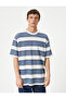 Oversize T-Shirt with Towel Texture, Crew Neck, Short Sleeves - 3