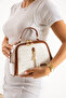 Mega Polo Text Detailed Motto Adjustable Shoulder Strap Medium Size Multi-Compartment Shoulder and Hand Bag - 2