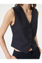 Blazer Vest Buttoned V-Neck - 5