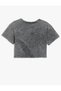 T-Shirt Short Sleeve Crew Neck Graffiti Printed Cotton - 2