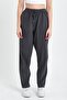Smoked High Waist Elastic Waist Linen Trousers - 4