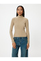 Beige Women's Sweater 5Wak90156Ht - 3