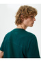 Basic T-Shirt Pocket Detailed Crew Neck Short Sleeve Cotton