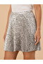 Cream Pleated Flared Skirt 50273766 -Vr071 - 5