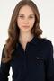 Basic Polo Neck 95% Cotton Women's Sweatshirt - 3