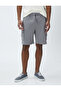 Cargo Shorts Slim Cut with Pocket Detail and Lace Waist - 3