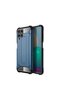 Galaxy M22 - Case Double Layer Armor Tank Crash Military Cover - Blue