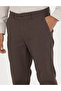Brown Slim Fit Canvas Trousers 50278440-Vr029 - 6