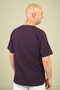 Men's Lycra Envelope Collar Single Top - Plum - 3