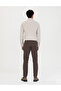 Brown Slim Fit Canvas Trousers 50278440-Vr029 - 4