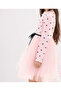 Fluffy Tulle Flexible Lycra Heart Printed Princess Tutu Dress - 2