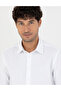 White Slim Fit Dobby Long Sleeve Shirt 50277397-Vr013 - 2