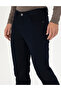Navy Blue Slim Fit Canvas Trousers 50278469-Vr033 - 6