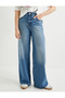 Wide Leg Jeans with High Waist Pocket and Lyocell Fabric Feature - Bianca Jean - 3