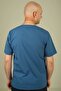 Men's Lycra Envelope Collar Single Top - Petrol Blue - 2