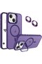 Iphone 14 plus / 15 plus camera protection stand magsafe supported lens protector gift phone case