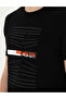 Black Slim Fit 100% Cotton Crew Neck T-Shirt 50281056-Vr046 - 7