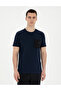 Navy Blue Regular Fit 100% Cotton Crew Neck T-Shirt 50285220-Vr033