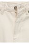 White Straight Cut Crop Jeans - 5