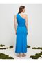 X Selected by Şahika Ercümen - One-Shoulder Long Dress with Window Detail - 5