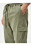 Jogger Pants with Cargo Pocket and Lace Waist - 5