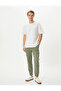 Jogger Pants with Cargo Pocket and Lace Waist - 2