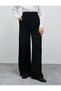 Palazzo Fabric Trousers with Pockets and Elastic Waist - 3