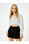 Mini Shorts Skirt Slit Detailed Normal Waist - 2
