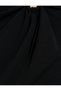Midi Skirt Metal Accessory Detailed Draped - 6