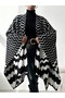 Women's Double-Sided Usable Knitted Shawl Poncho - 5