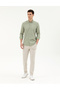 Beige Slim Fit Canvas Trousers 50288509-Vr011