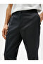 Basic Trousers Pocket Detailed Buttoned Textured - 5