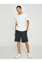 Basic Shorts with Lace Waist Slim Fit Pocket Detail