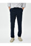 Classic Trousers Fabric Slim Fit Pocket Buttoned - 3
