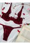 Women's Capless Ballet Strap Claret Red Stylish Suit Bra - 2
